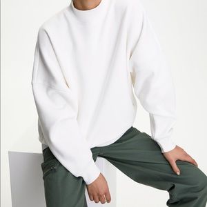 ARITZIA MOCK NECK SWEATSHIRT SPACE GREY